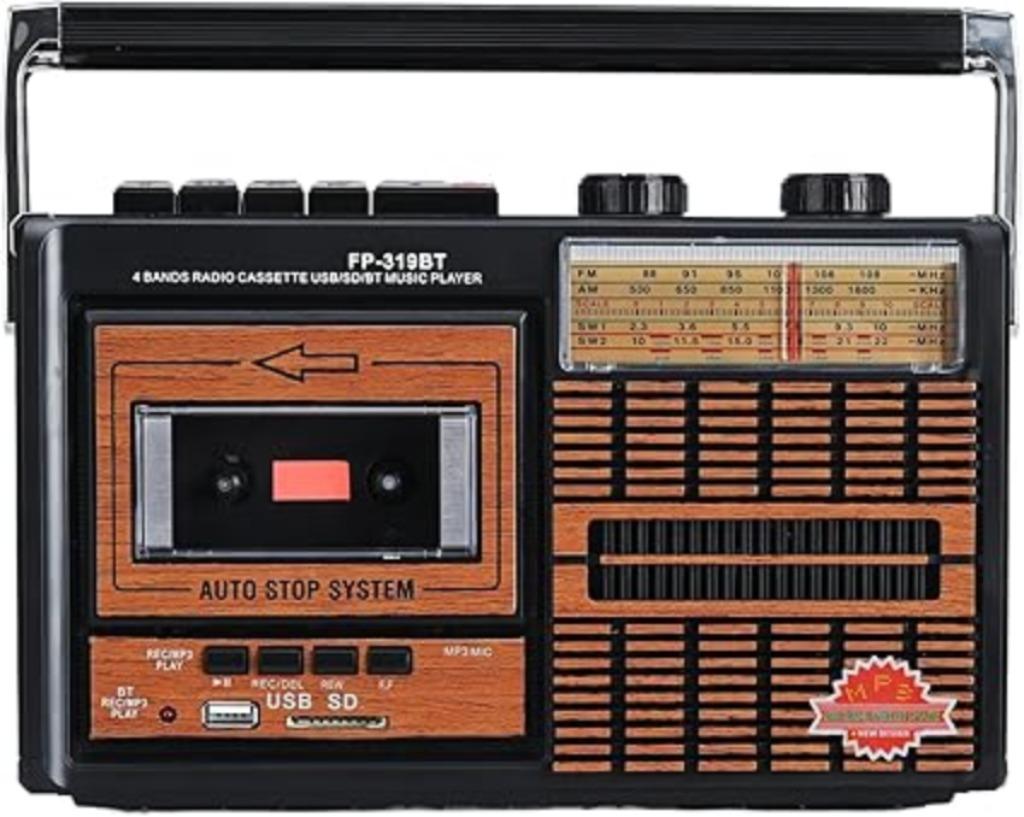 Draagbare retro cassettespeler Radio SNELLE GRATIS LEVERING, -, Verzenden, -, Nieuw