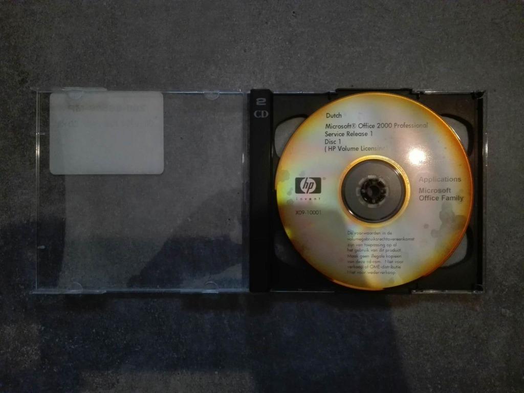 MS Office 2000 Professional Service Release 1 (HP), Computers en Software, Office-software, Windows, Access, Excel, Outlook, Powerpoint