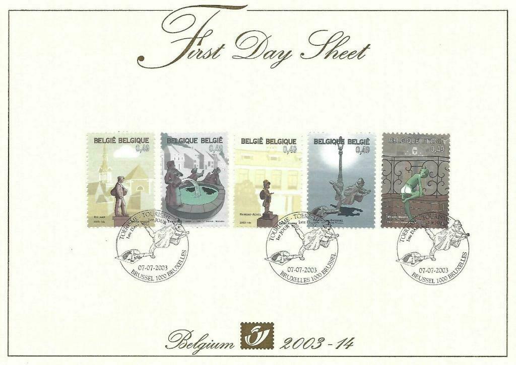 Année 2003 : FDS 2003-14 - 3194-3198 - Statues populaires, Timbres & Monnaies, Enlèvement ou Envoi