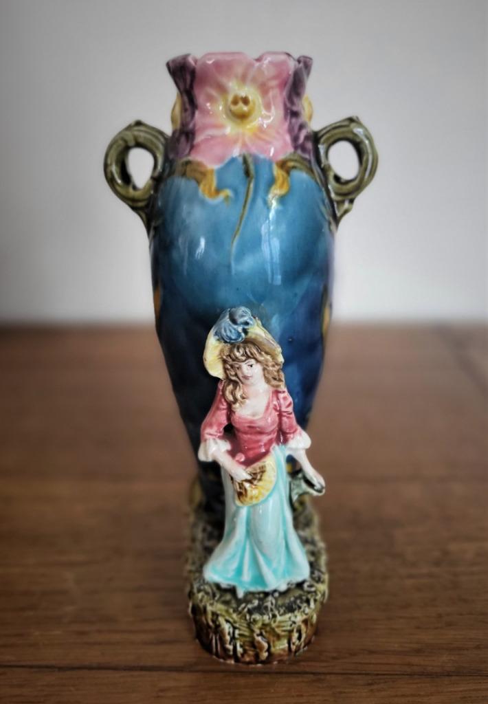 Art Nouveau vaas aan het einde van de 19e eeuw, Antiek en Kunst, Antiek | Vazen, Ophalen of Verzenden