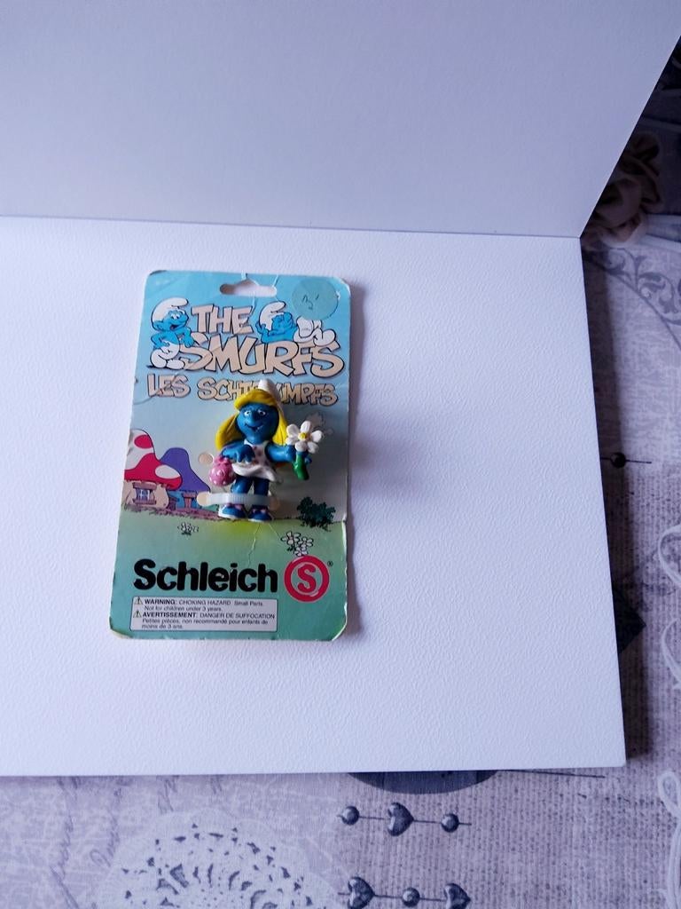 Smurfin met bloem, Verzamelen, Ophalen of Verzenden, Gebruikt, Smurfin, Poppetje, Figuurtje of Knuffel