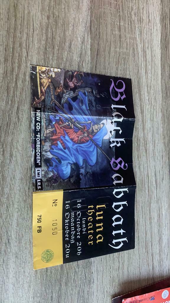 Verzamelen tickets:  Black Sabbath, Tickets & Billets, Concerts | Autre