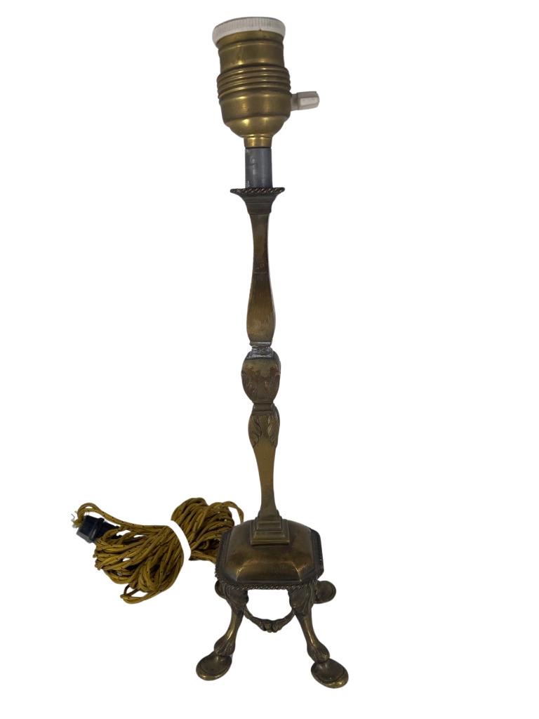 Bougeoir en Bronze du 19ème Siècle - Électrifié, Antiquités & Art, Enlèvement ou Envoi, Bronze