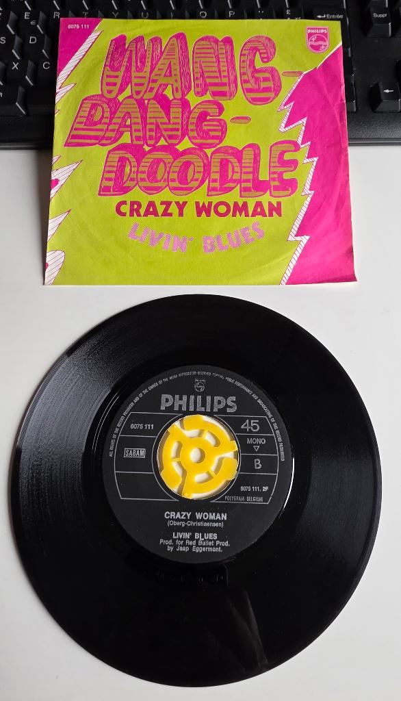 45 Single Livin' Blues Belgium " Wang dang doodle ", Enlèvement ou Envoi, Utilisé, Autres formats, Pop rock