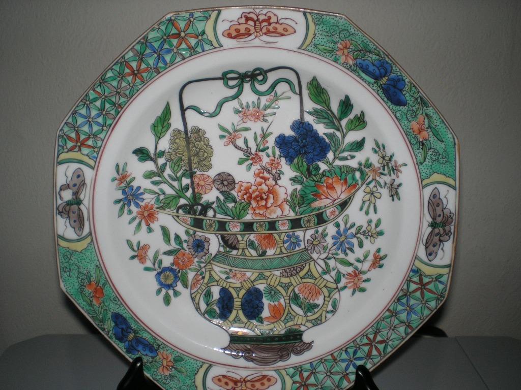 Assiette porcelaine Khangxi  Samson/Paris 1880 (22.50), Antiquités & Art, Antiquités | Porcelaine, Enlèvement ou Envoi