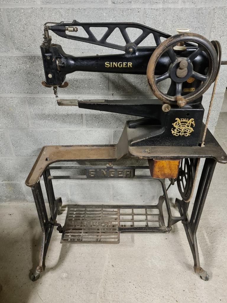 Singer schoenmakersnaaimachine  voor leder, zeilen, tenten, Ophalen