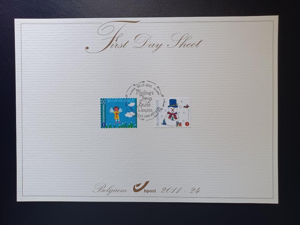 Postzegels Belgie, Ophalen of Verzenden, Gestempeld, Kerst