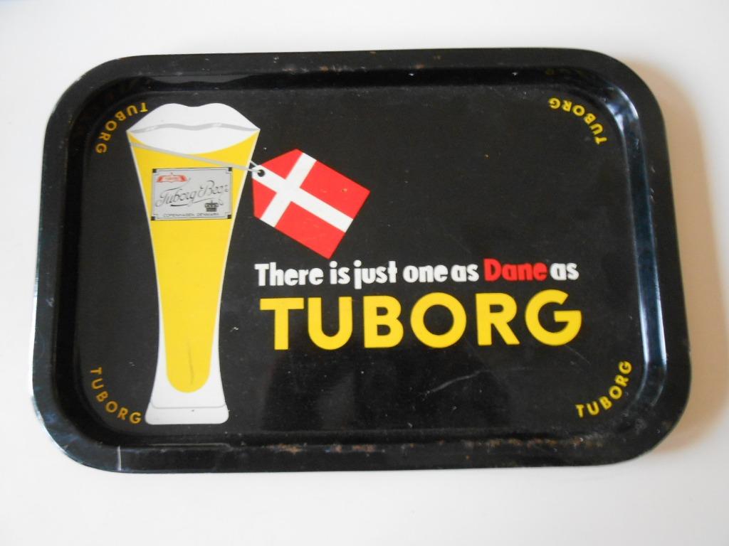 Schenkbordje in blik Tuborg, Ophalen of Verzenden
