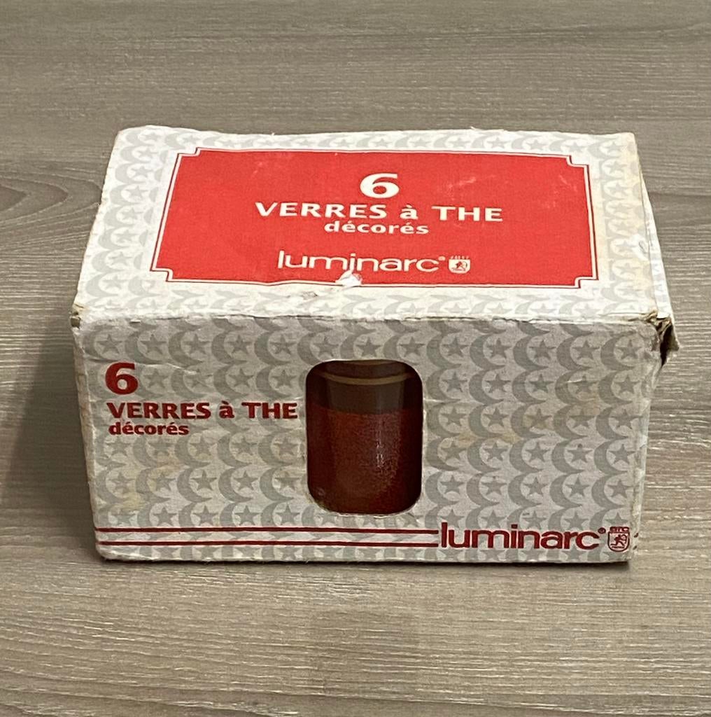 6 petit verres à thé LUMINARC Neufs, prix : 5€, Enlèvement ou Envoi, Neuf, Autres types
