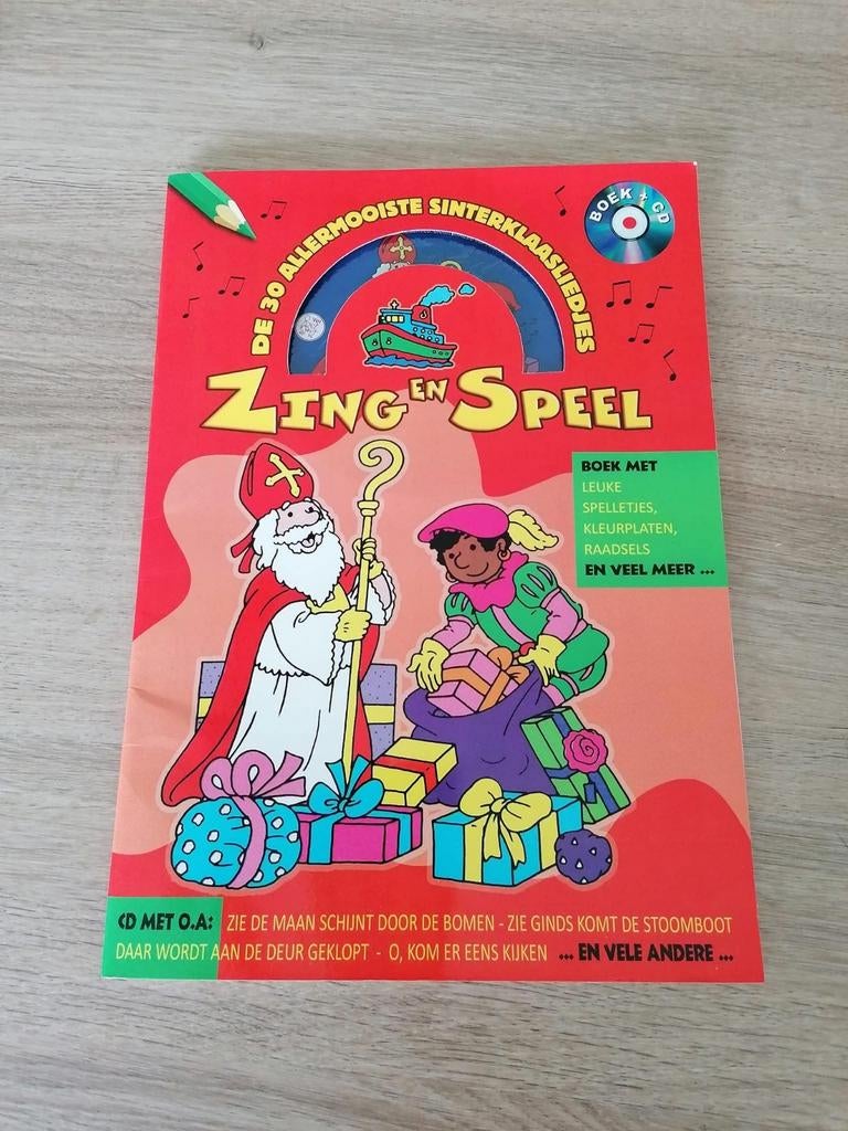 Zing en speel boekje Sinterklaas met cd nieuw, Enlèvement, Neuf