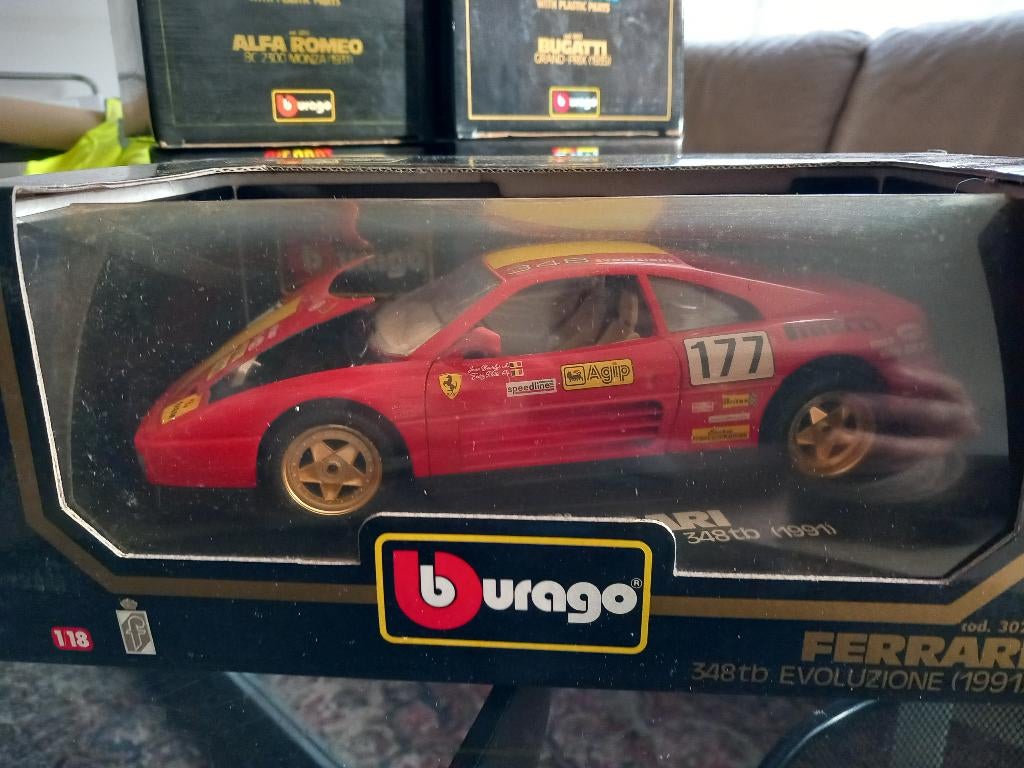 Ferrari 348tb 1/18iem, 1:50 of kleiner, Auto, Zo goed als nieuw, Ophalen