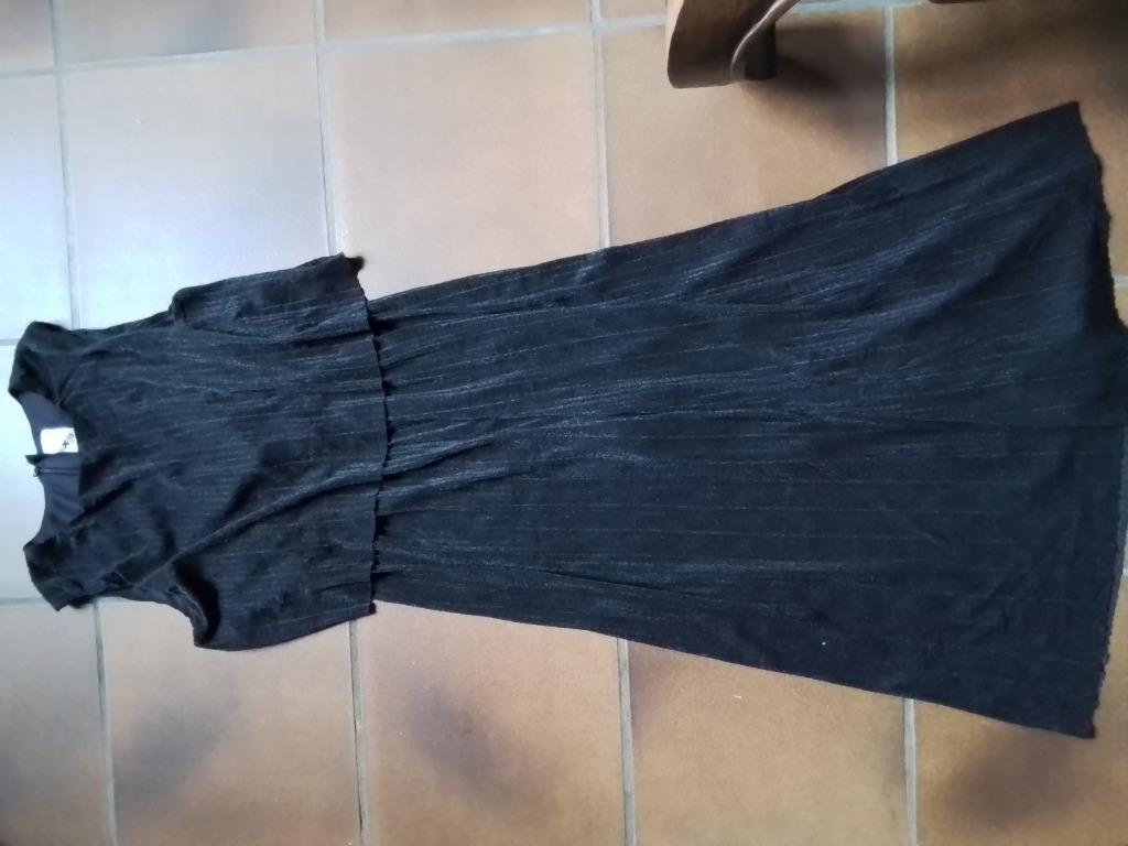 Zwart lang feestbroek/kleed mt 164, Kinderen en Baby's, Kinderkleding | Maat 164, Ophalen, Zo goed als nieuw, C&A, Meisje