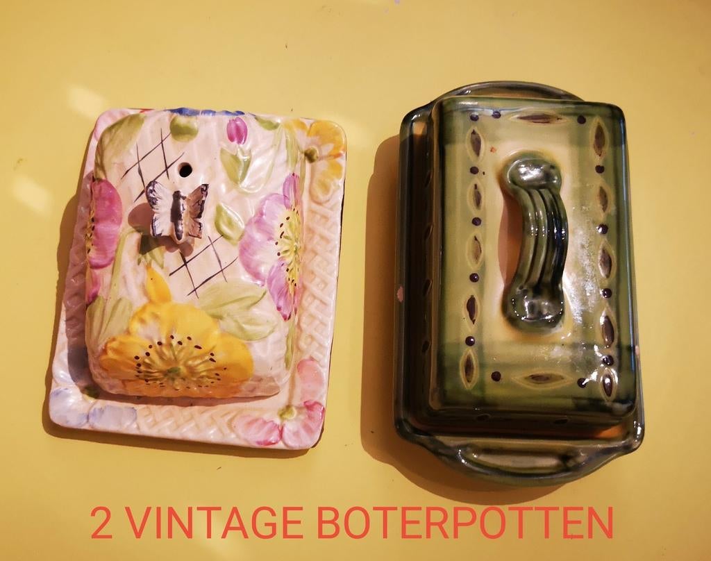 2 RÉTRO BOTERPOTTEN, Ophalen of Verzenden