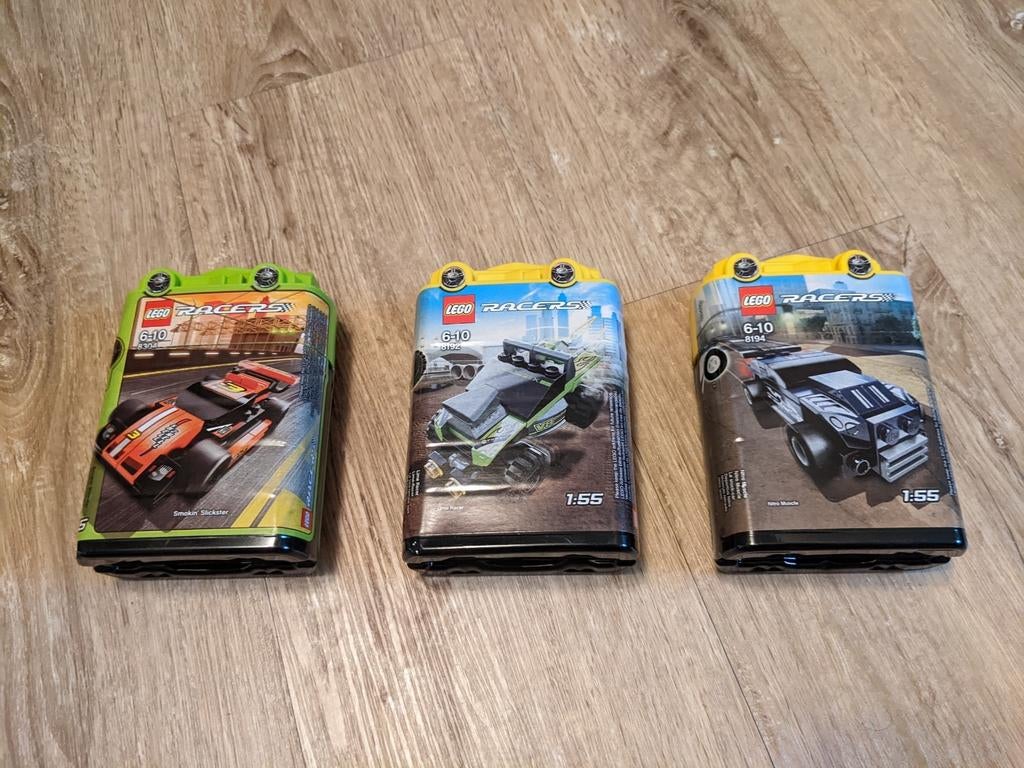 Lego racers 3 x, Ophalen of Verzenden, Zo goed als nieuw, Lego