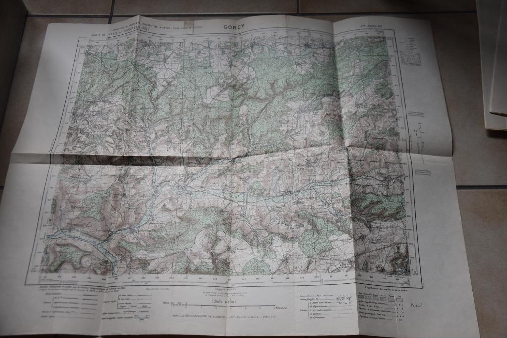 Carte militaire Gorcy 1931, Verzenden