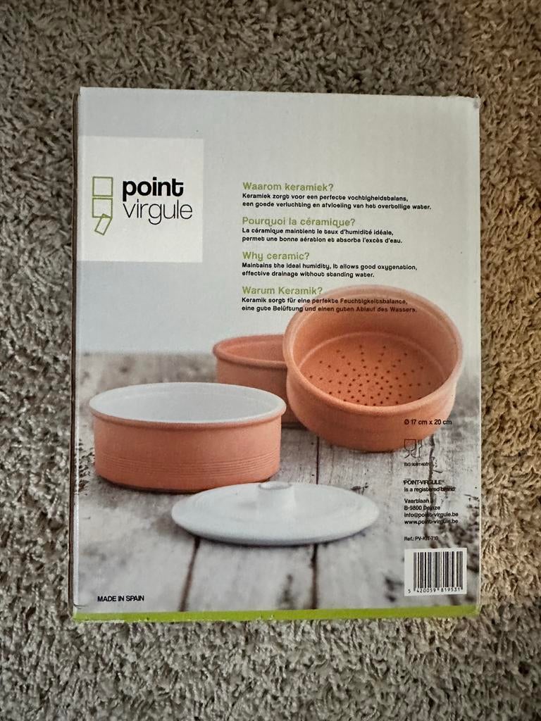 Terracotta kiemtoren - point virgule, Tuin en Terras, Ophalen