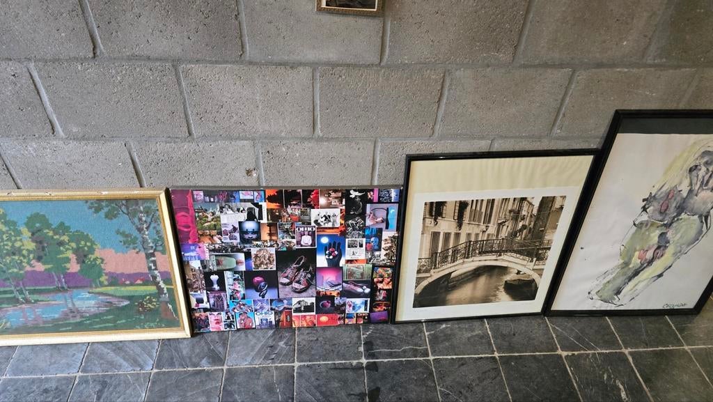 Kaders schilderij foto borduursel in kader, Ophalen of Verzenden, Zo goed als nieuw, Schilderij