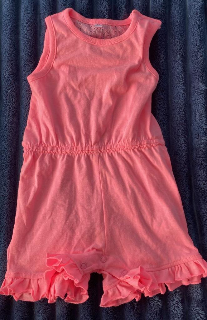 Vêtements Robe Short Rose Fluo Taille 74, Enlèvement ou Envoi, Comme neuf, Fille, Autres types