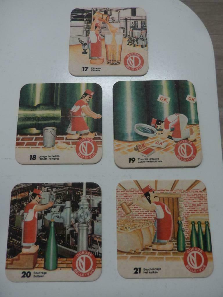 bierviltjes GUEUZE BELLE-VUE (fabrikatie deel 2), Collections, Marques & Objets publicitaires, Enlèvement ou Envoi, Comme neuf
