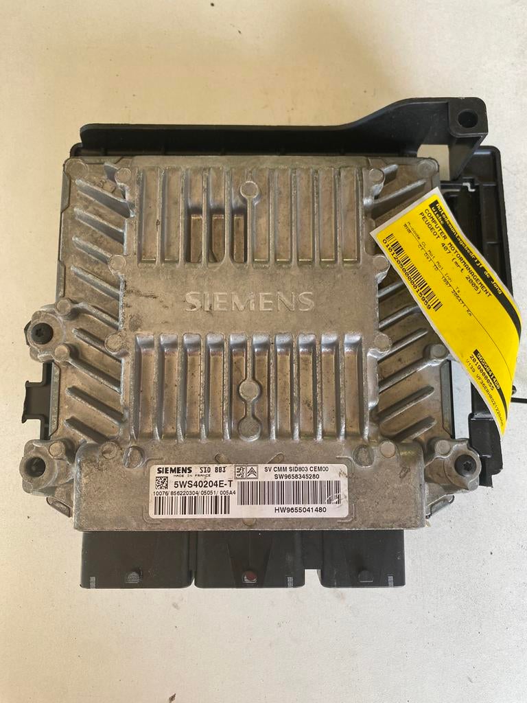 Moteur ECU 5WS40204E-T pour Peugeot 407 2.0HDi (RHR), Enlèvement ou Envoi, Utilisé, Peugeot