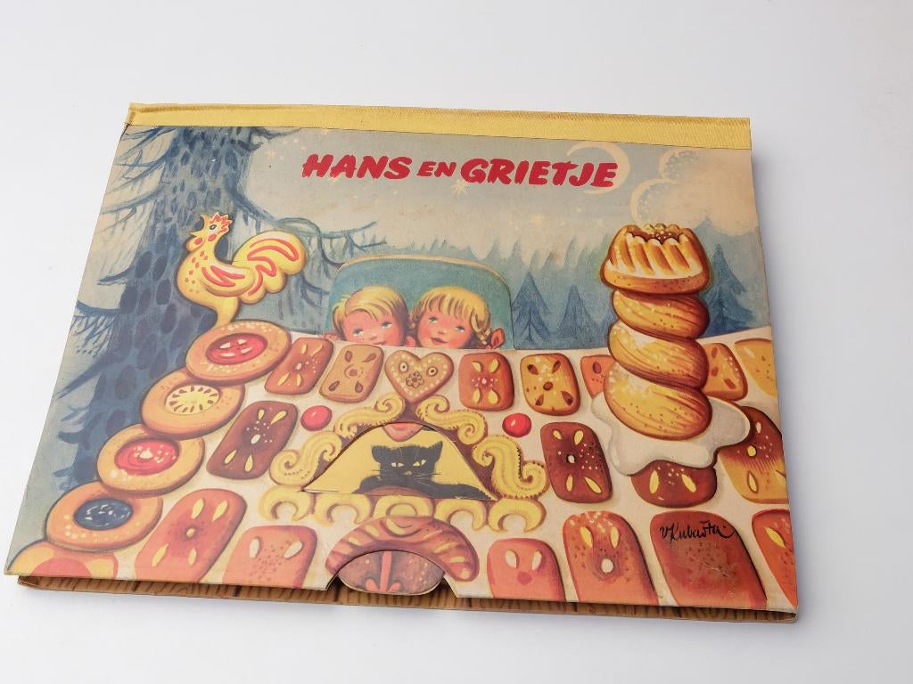Hans En Grietje Pop-up Boek Sprookje ‘50-‘60, Verzamelen, Efteling, Ophalen of Verzenden, Gebruikt, Overige typen
