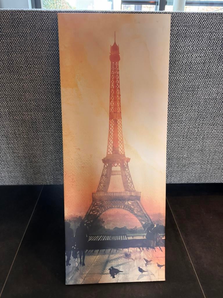 Canvas eiffeltoren, Ophalen