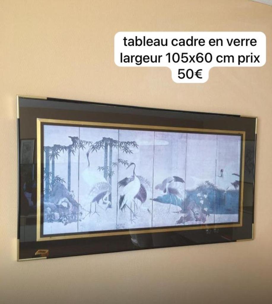 tableau cadre en verre, Enlèvement, Utilisé, Verre