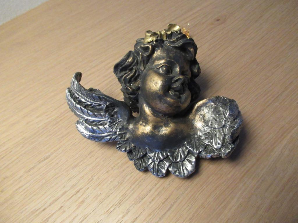 engeltje-rustiek-resin-hars-kerstboomhanger-Kerst-VINTAGE, Antiek en Kunst, Ophalen of Verzenden