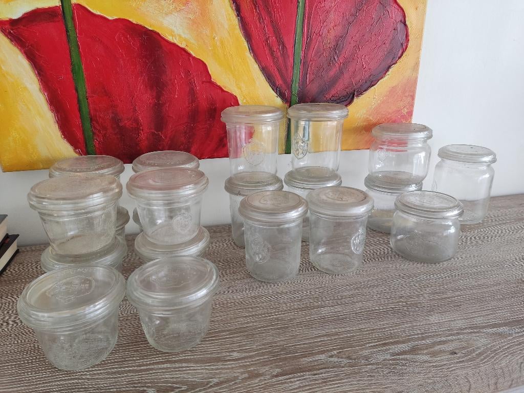 Inmaakpotten, Maison & Meubles, Cuisine | Ustensiles de cuisine, Utilisé, Pot de stockage, Verre, Enlèvement