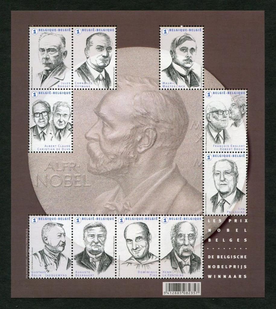 BL244 De Belgische Nobelprijs winnaars, Verzenden, Frankeerzegel, Postfris