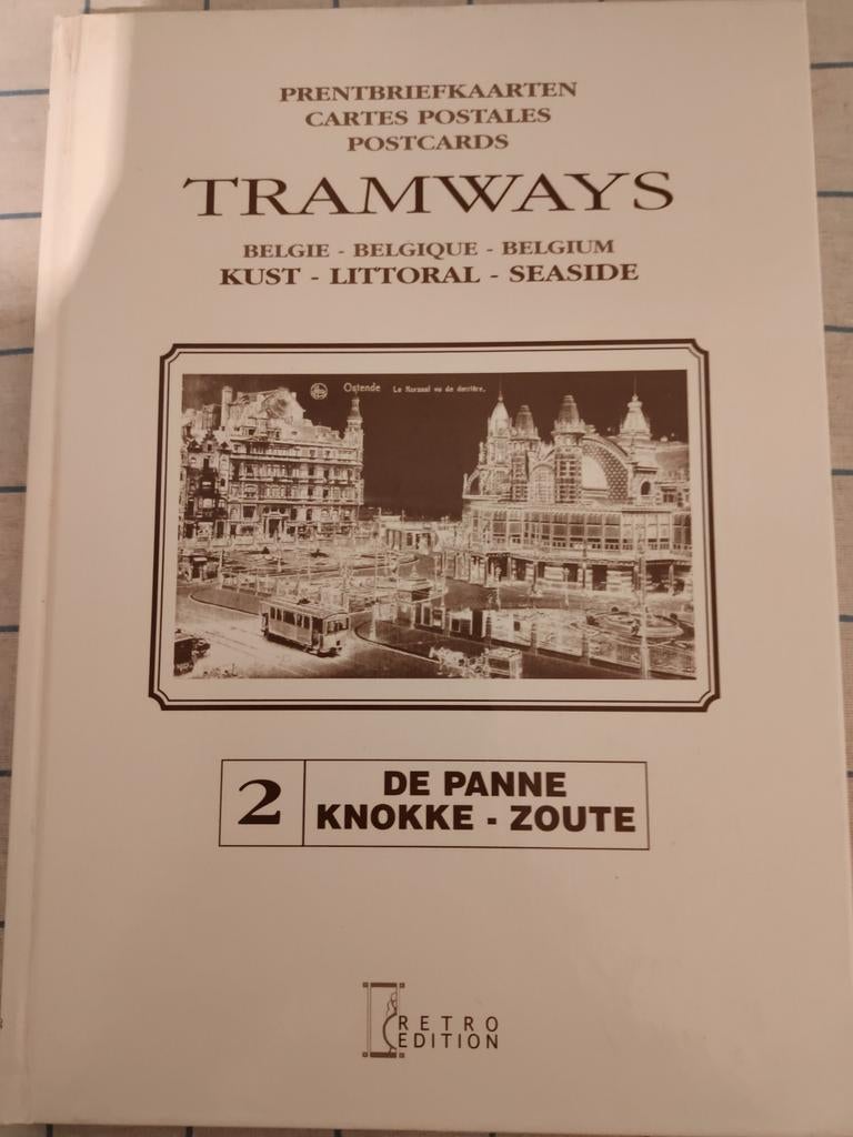 Prentbrief kaarten tramways België kust, Ophalen of Verzenden