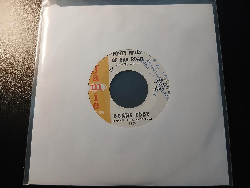 Duane Eddy – Forty Miles Of Bad Road ' 7 " Popcorn ", Ophalen of Verzenden, Gebruikt, Overige genres