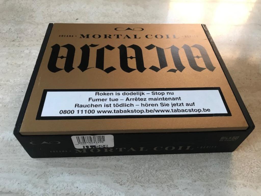 Sigarendoos "Arcana Mortal Coil" (nr4720), Verzamelen, Ophalen of Verzenden, Nieuw, Tabaksdoos of Verpakking