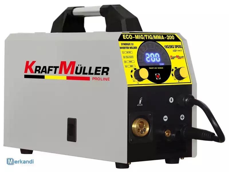 Lasapparaat automaat ECO-MIG/TIG/MMA-200, Enlèvement ou Envoi, Neuf, 150 à 250 ampères, Inverter