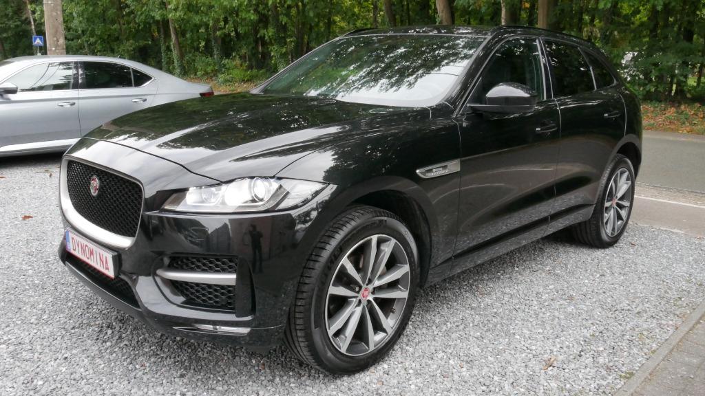 JAGUAR F-PACE R-SPORT 180PK AUT. 4X4 2019 85DKM 12M GARANTIE, Auto's, Jaguar, Automaat, 4 cilinders, Zwart, Leder