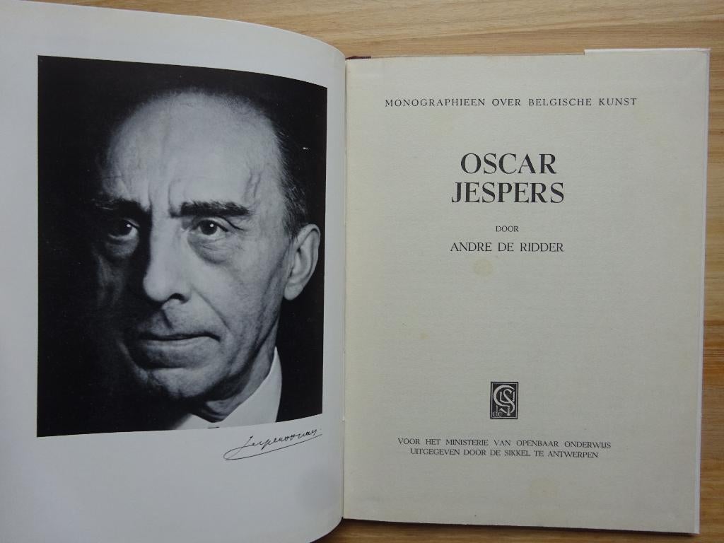Oscar Jespers, 1948, monografie, Gelezen, Beeldhouwkunst, André De Ridder, Ophalen of Verzenden