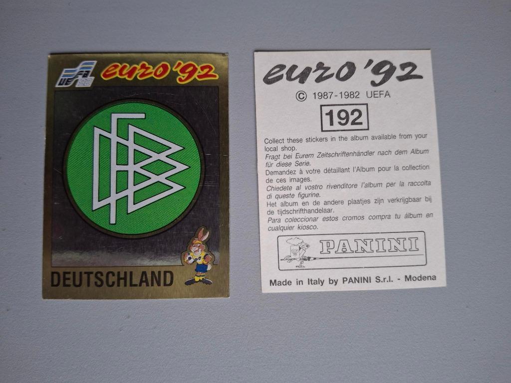 Panini Euro 92, Enlèvement ou Envoi, Neuf, Autocollant