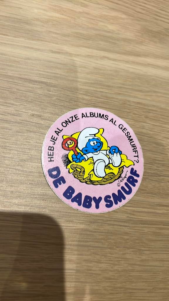 Peyo smurfen babysmurf sticker, Enlèvement ou Envoi, Schtroumpfs