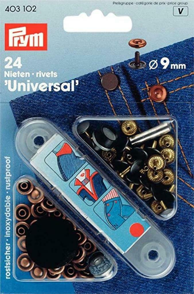 Klinknagels 9 mm antiek koper PRym 403102, Ophalen of Verzenden, Nieuw, Overige typen