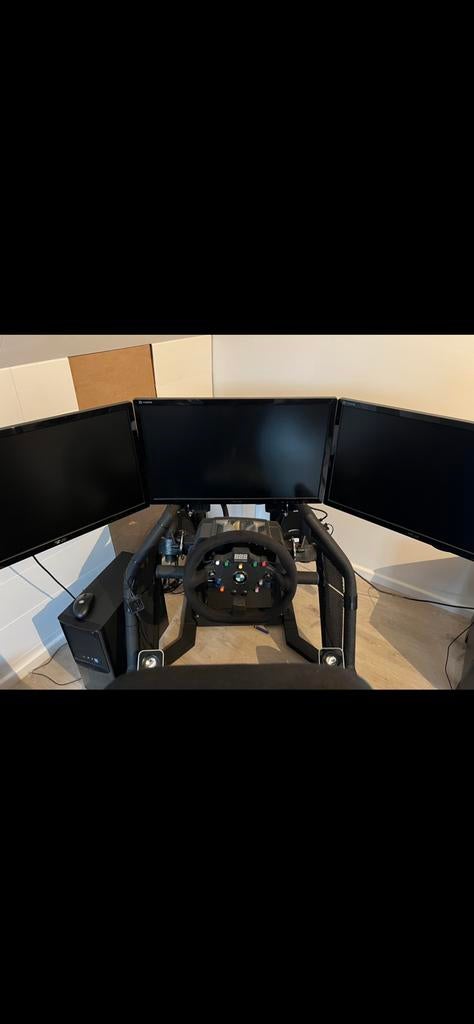 3 moniteurs Asus avec support pour fantatec race simulator, Informatique & Logiciels, Enlèvement, Comme neuf