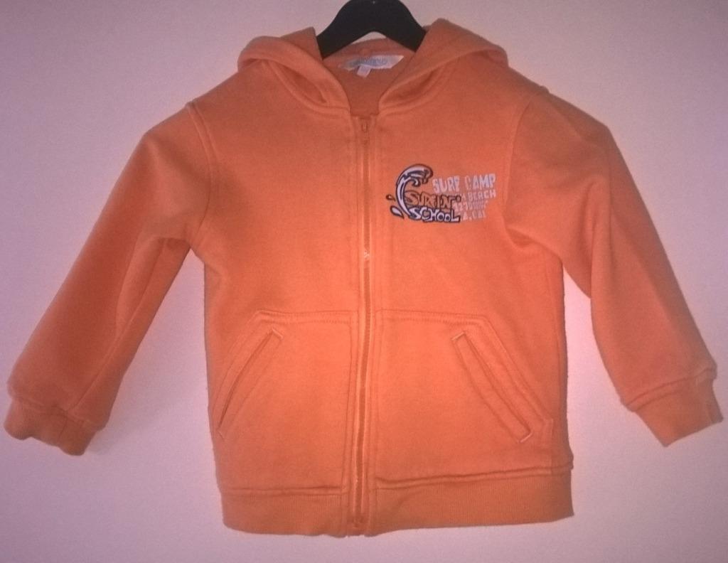 Gilet polaire orange chaud à capuche - Bout'chou - taille 92, Bout'chou, Garçon ou Fille, Enlèvement ou Envoi, Pull ou Veste