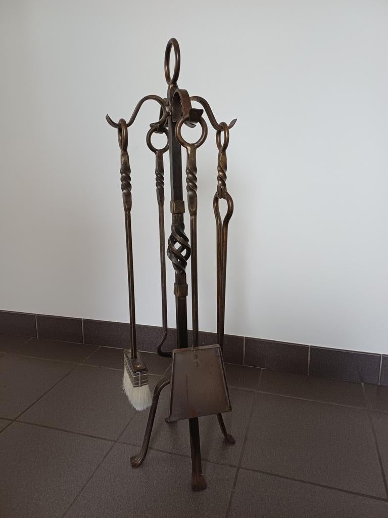 Smeedijzeren haardset, Huis en Inrichting, Haarden, Ophalen