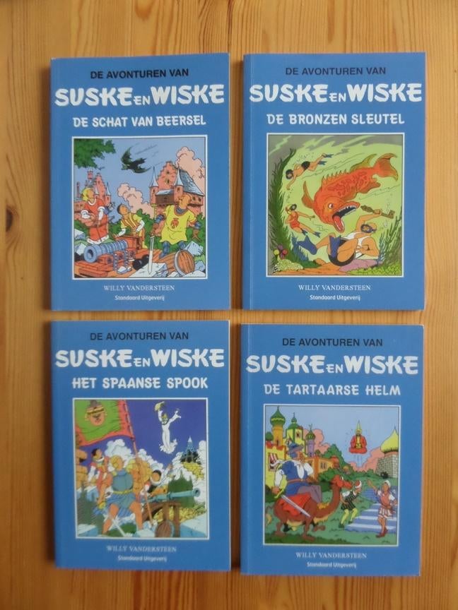 Suske en Wiske mini albums, 4 delen van de blauwe reeks., Boeken, Nieuw, Ophalen of Verzenden, Willy Vandersteen, Complete serie of reeks