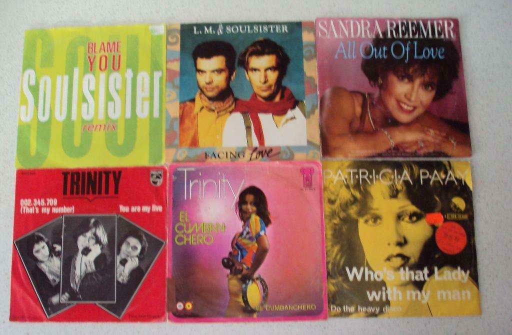 Part 76 - 6 Singles van Soulsister, Sandra Reemer, Trinity, Cd's en Dvd's, Gebruikt, 7 inch, Single, Ophalen of Verzenden