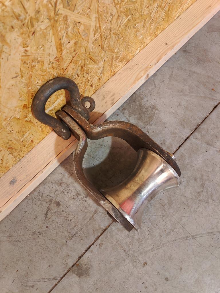 Zware Industriële Katrol – Staalkabelroller, Doe-het-zelf en Bouw, Overige Doe-Het-Zelf en Bouw, Gebruikt, Ophalen