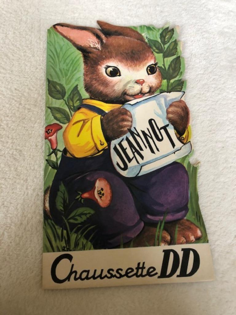 Jeannot, Jeanne Lagarde Album Pub Chausettes DD, Collections, Marques & Objets publicitaires, Utilisé, Autres types, Enlèvement ou Envoi