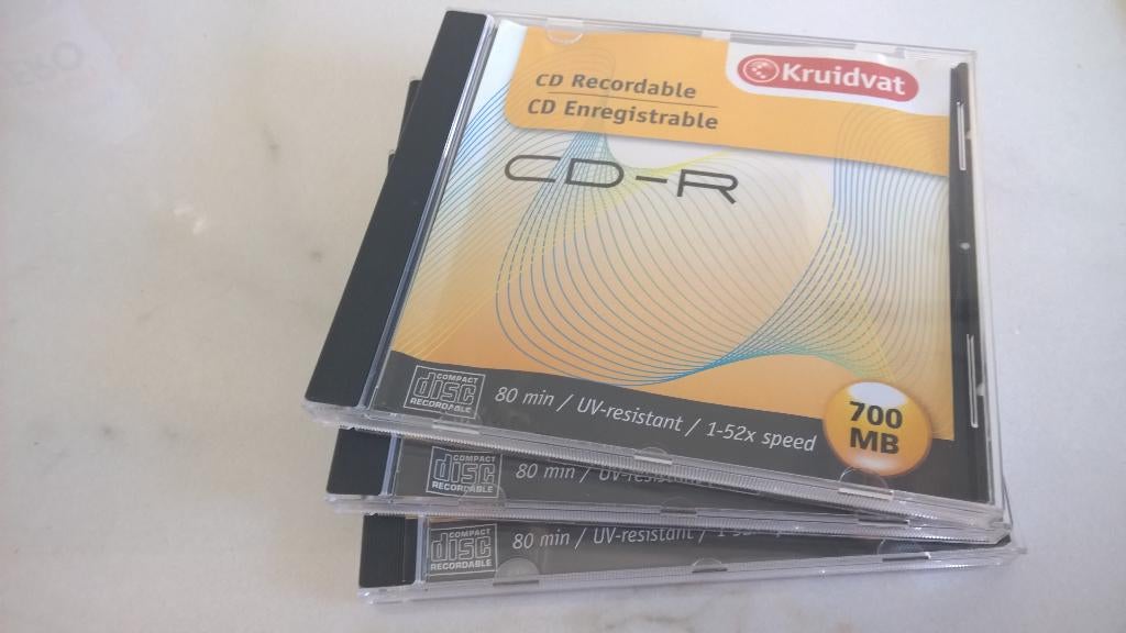 3 lege CD doosjes, Cd's en Dvd's, Ophalen of Verzenden, Zo goed als nieuw