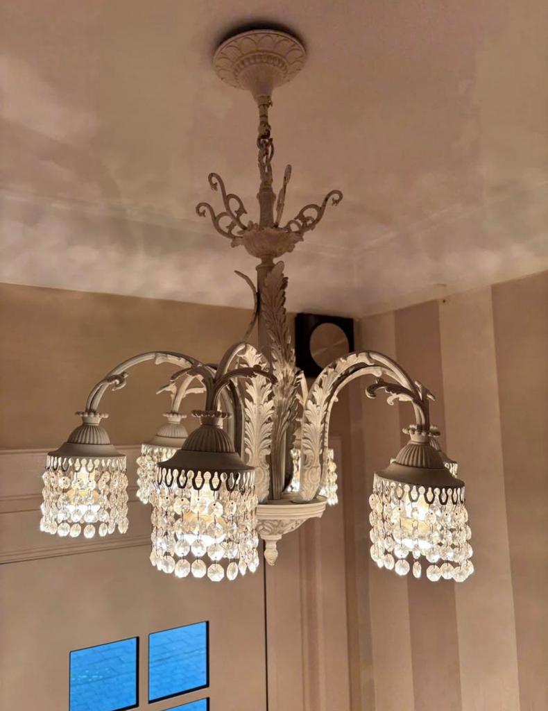 Landelijke kroonluchter, Huis en Inrichting, Lampen | Kroonluchters, Ophalen