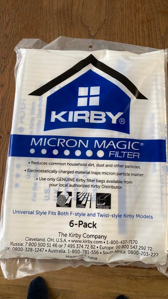 Sacs d'aspirateur Kirby 6 pièces dans un emballage, Enlèvement, Comme neuf