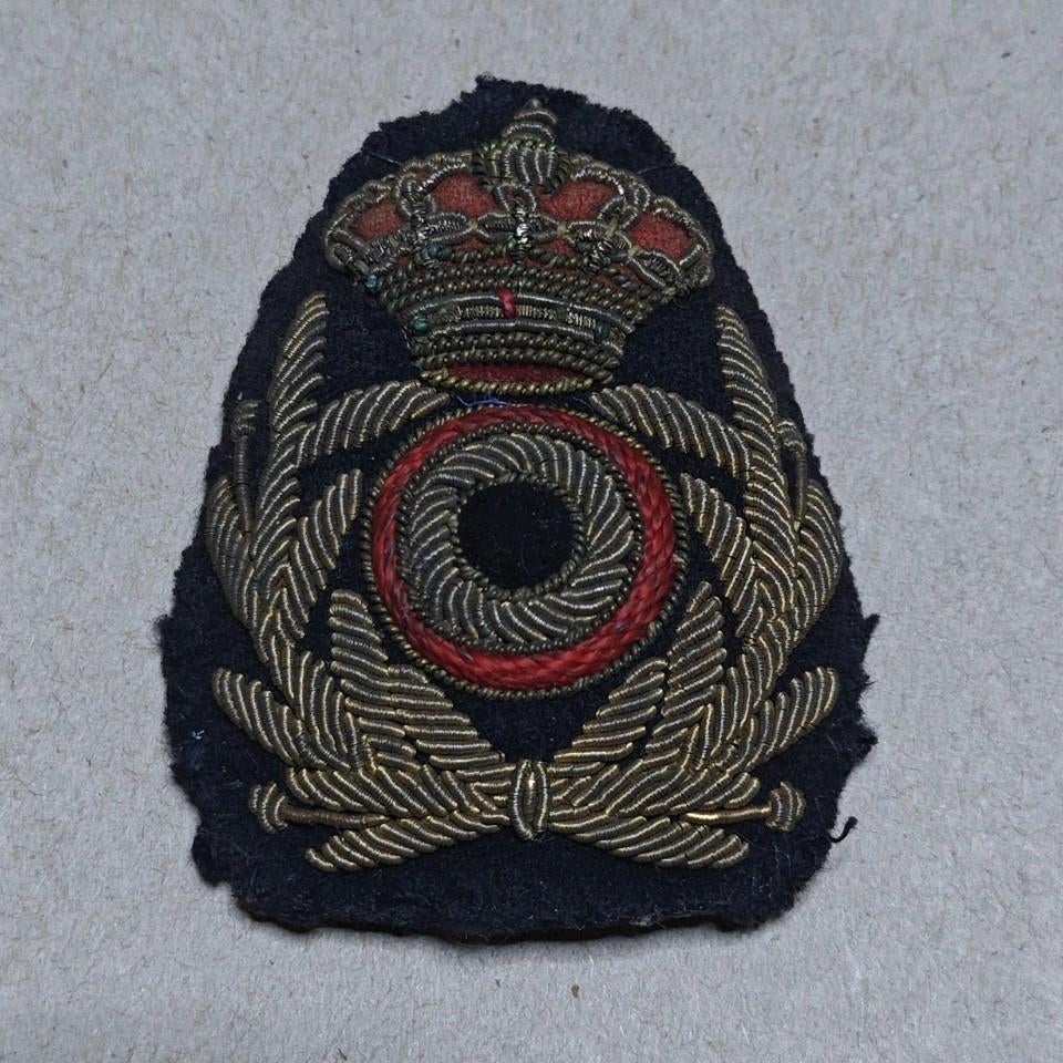 Baret Badge Marines Cops, Ophalen of Verzenden, Marine, Embleem of Badge
